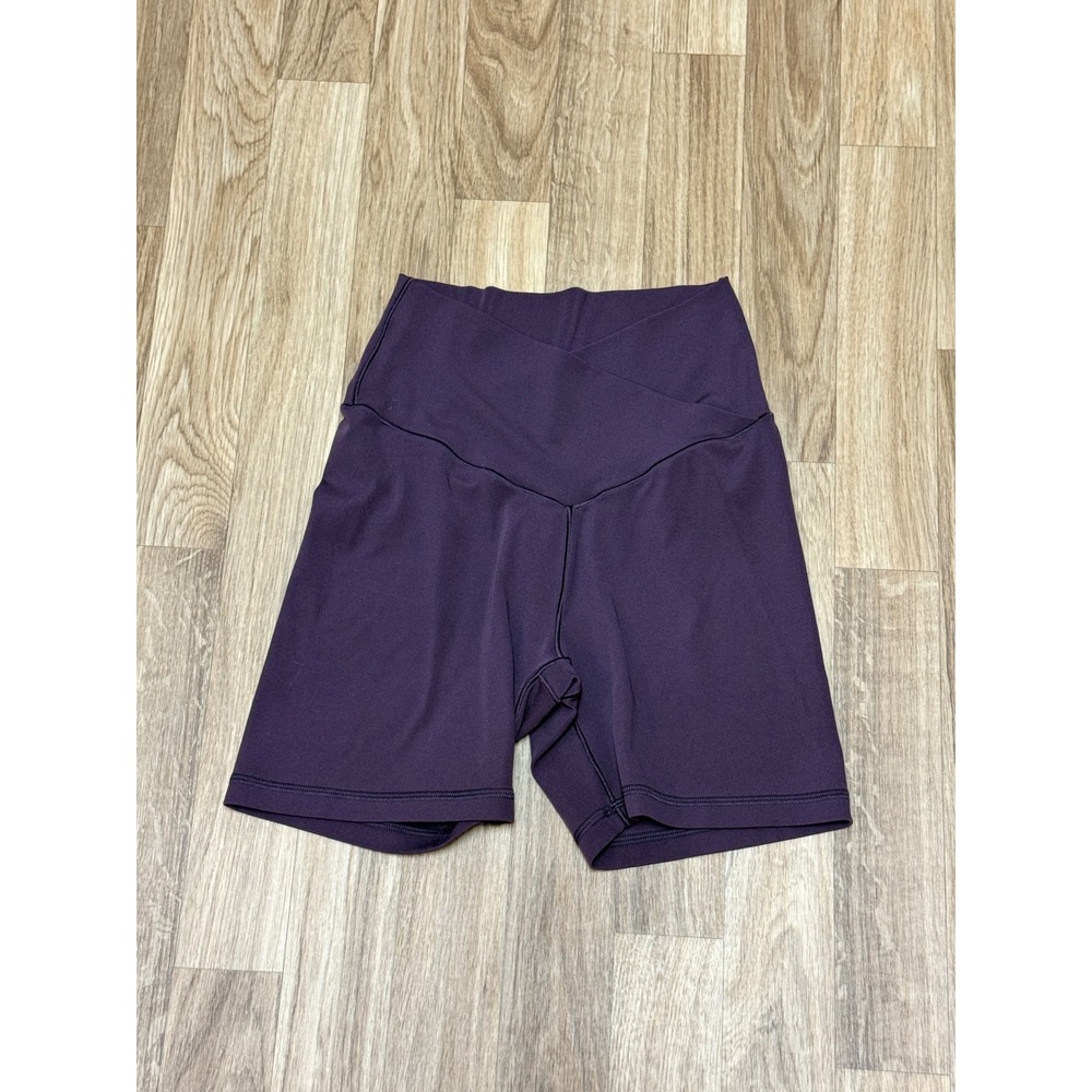 OFFLINE by Aerie Real Me Crossover Bike Shorts Plum Purple 5" Inseam Size Medium